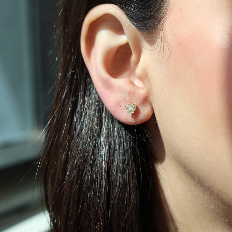 Emerald Halo Diamond Earrings