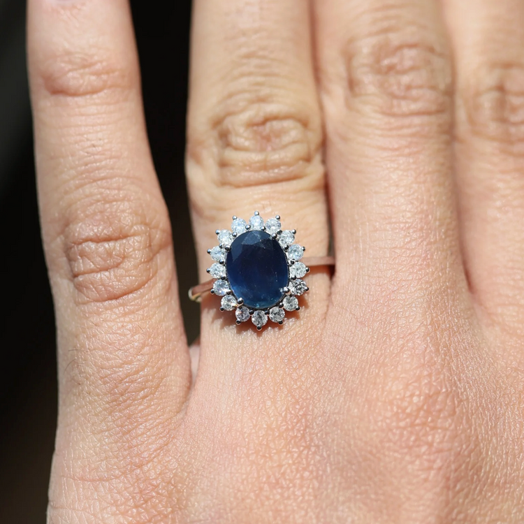 Toi et Moi Pear & Oval Sapphire Ring