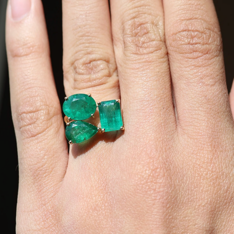 Anillo Esmeralda Shapes