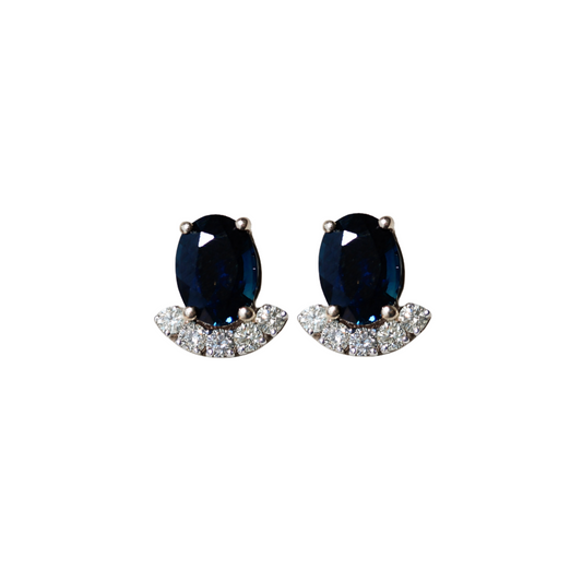 Emerald Halo Diamond Earrings