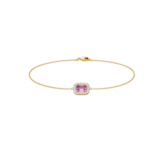 Diamond link bracelet