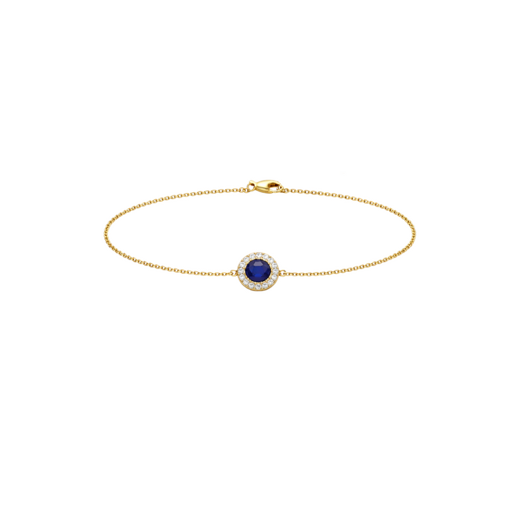 Diamond link bracelet