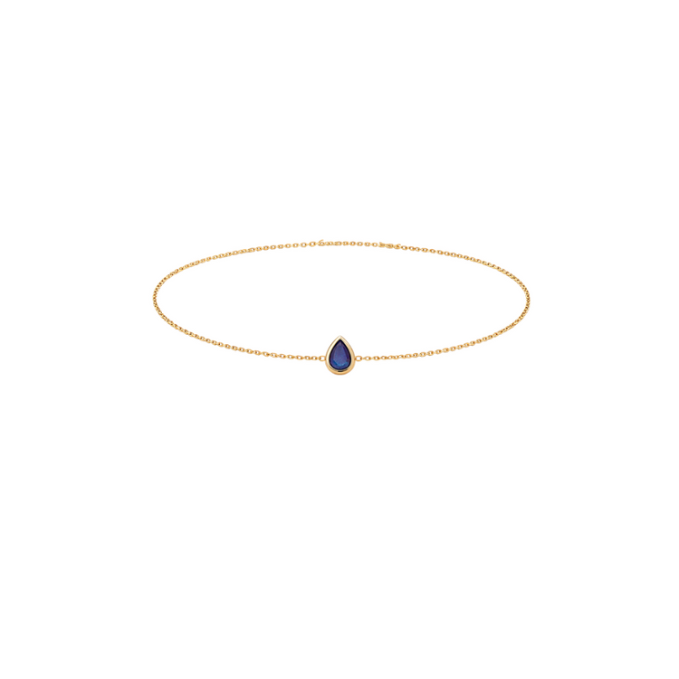 Pulsera Zafiro Bisel