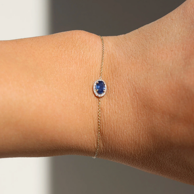 Diamond link bracelet