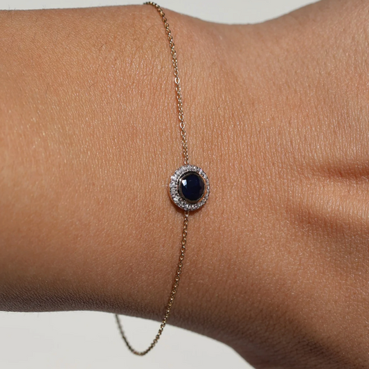 Pulsera Zafiro Diamantes