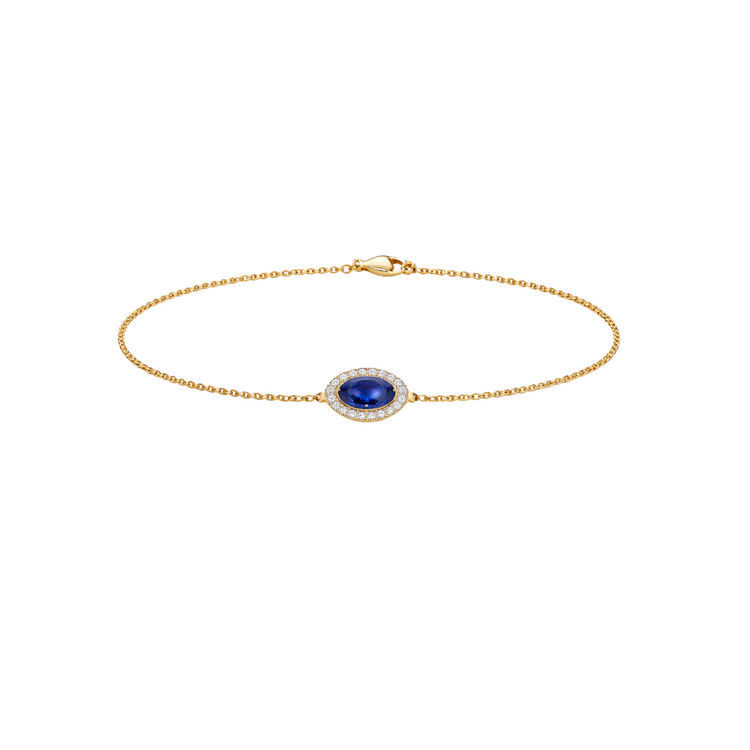 Diamond link bracelet