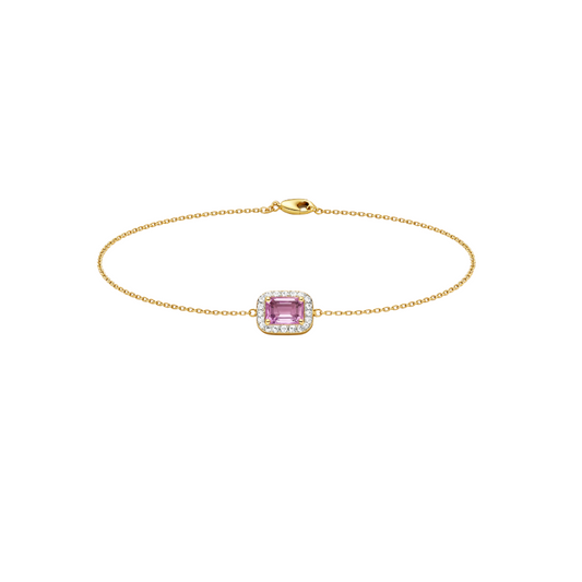 Diamond link bracelet