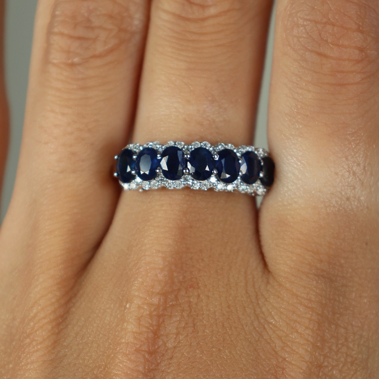 Toi et Moi Pear & Oval Sapphire Ring