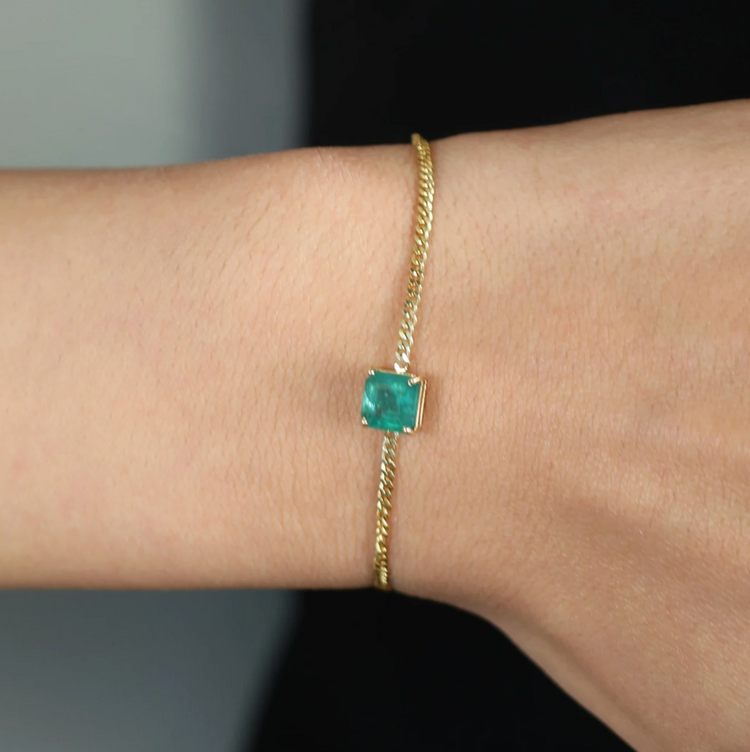 Diamond link bracelet