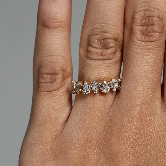 Toi et Moi Pear & Oval Sapphire Ring
