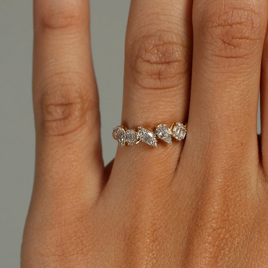 Toi et Moi Pear & Oval Sapphire Ring