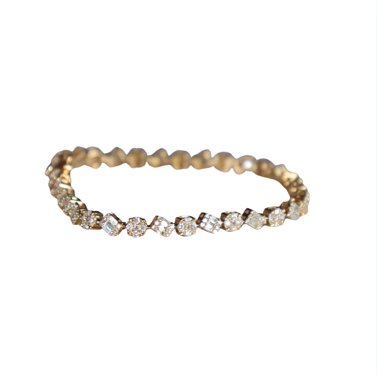 Diamond link bracelet