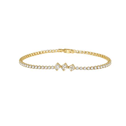 Diamond link bracelet