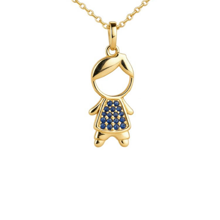 Collar con dije de niño