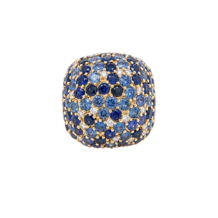 Anillo con zafiros