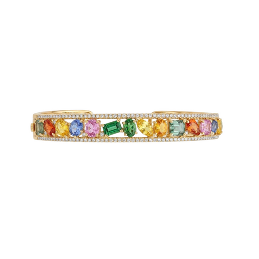 Pulsera con zafiros y diamantes