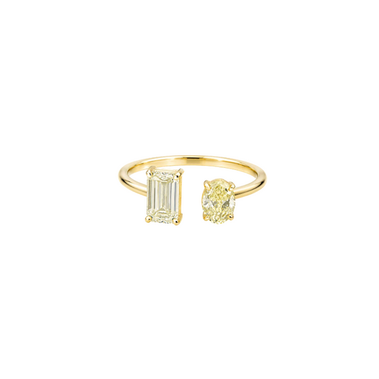 Anillo Diamantes Fancy Yellow