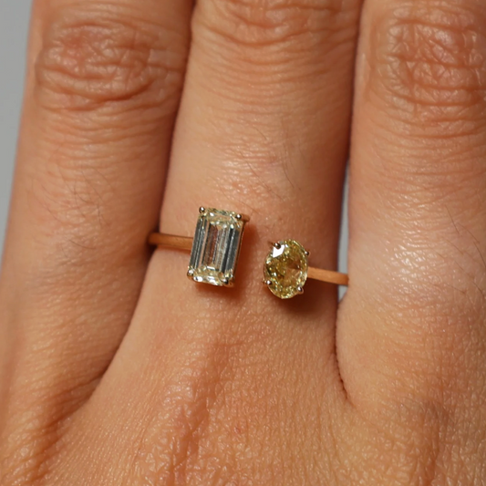 Anillo Diamantes Fancy Yellow