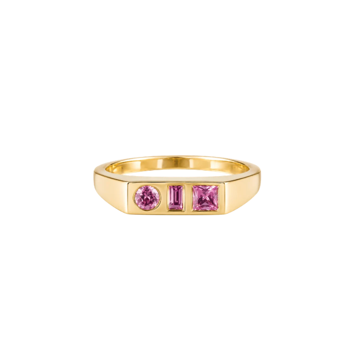 Anillo Zafiro Rosa
