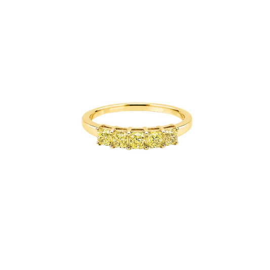 Anillo Diamantes Fancy Yellow