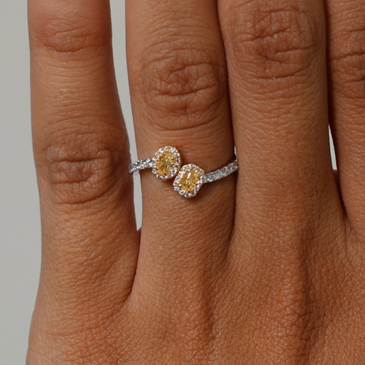 Anillo Fancy Yellow Diamantes