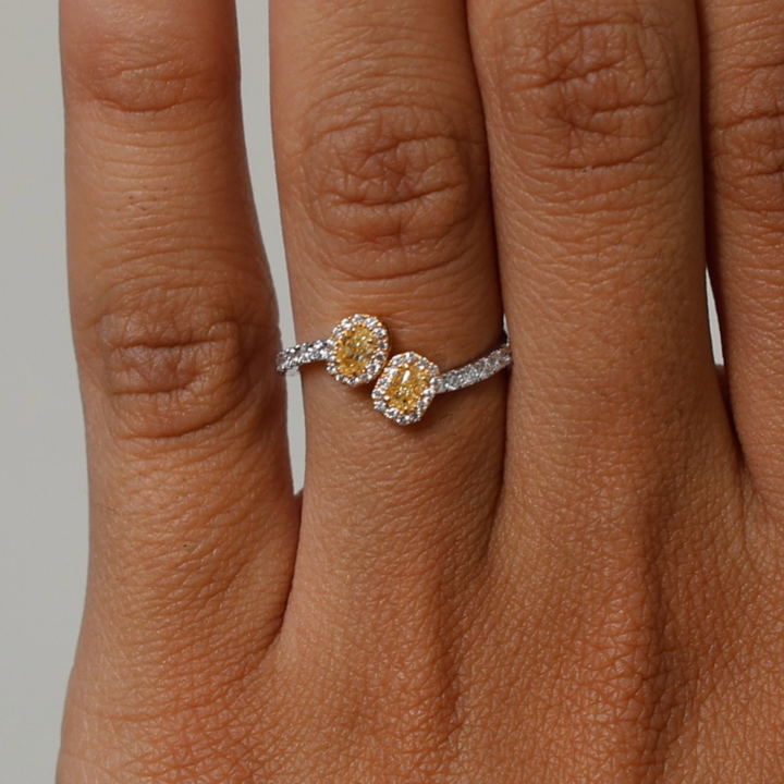 Anillo Fancy Yellow Diamantes