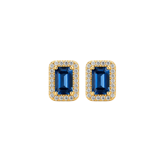 Aretes Zafiro Diamantes