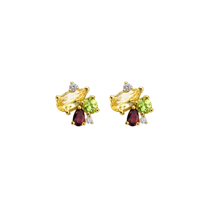 Emerald and Diamond Toi et Moi Earrings