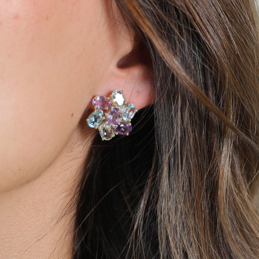 Emerald and Diamond Toi et Moi Earrings