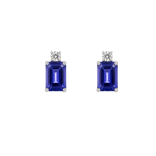 Emerald and Diamond Toi et Moi Earrings