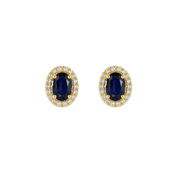 Aretes Zafiro Diamantes