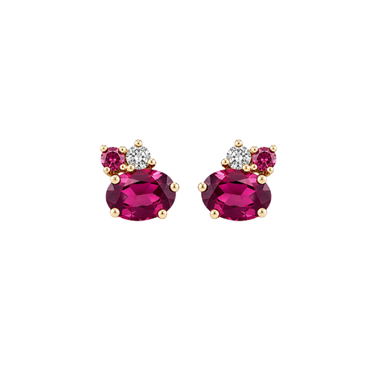 Emerald and Diamond Toi et Moi Earrings