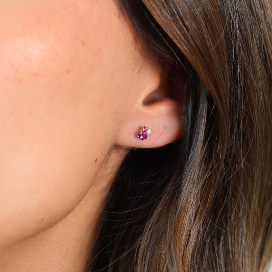 Emerald and Diamond Toi et Moi Earrings