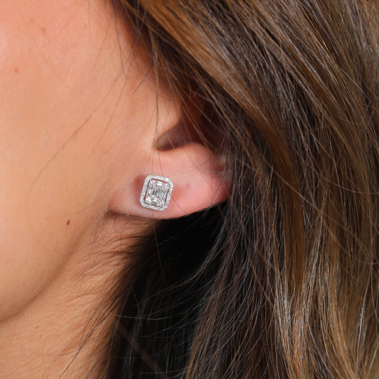 Emerald and Diamond Toi et Moi Earrings