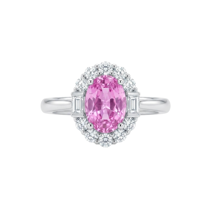 Anillo de Zafiro rosa