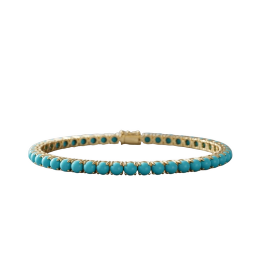 tennis bracelet de turquesa