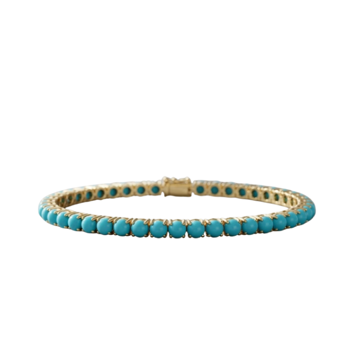 tennis bracelet de turquesa