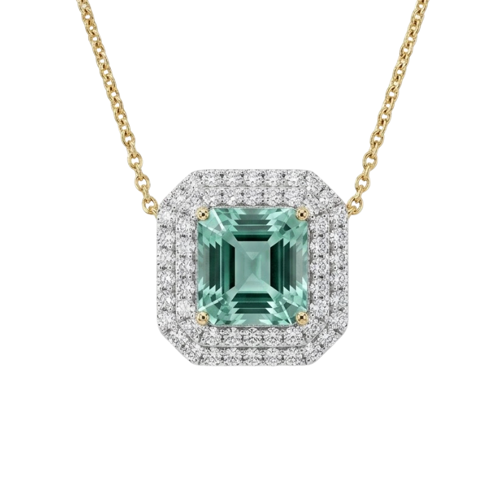Collar de Esmeralda y Diamantes