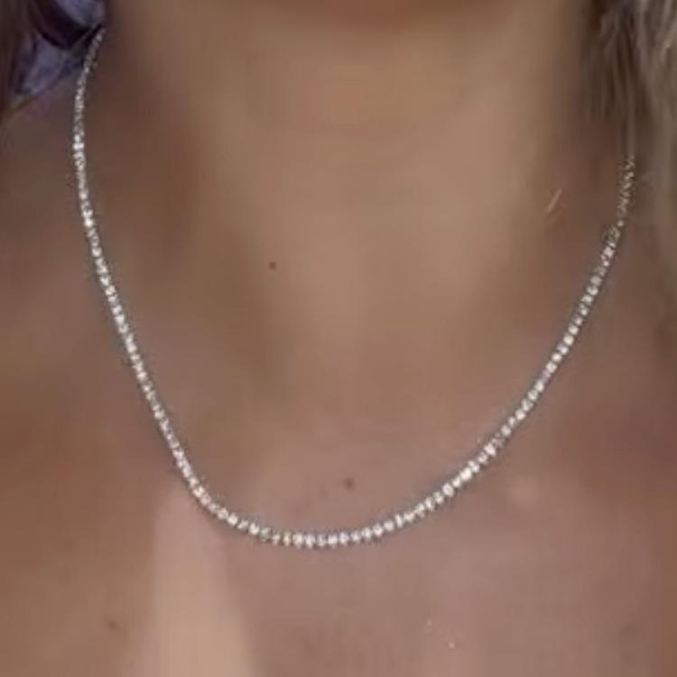 Tennis necklace 5.6ct LAB