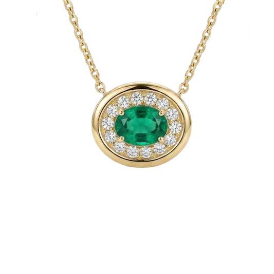 Collar con esmeralda