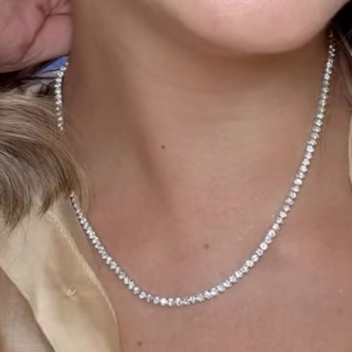 Tennis Necklaces 9.93ct LAB
