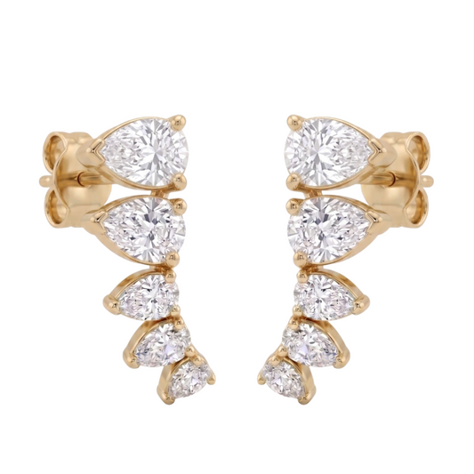 Aretes de diamantes