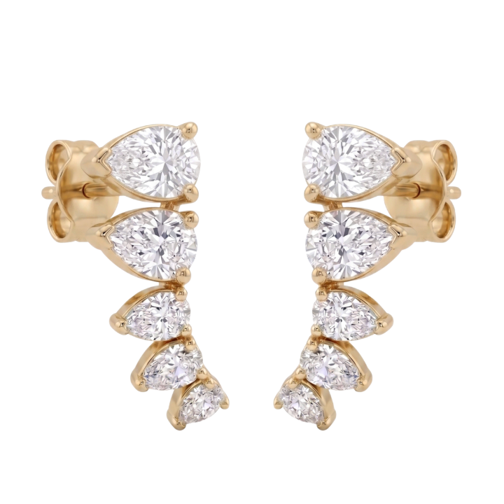 Aretes de diamantes