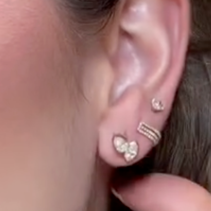 Aretes toi et moi de diamantes