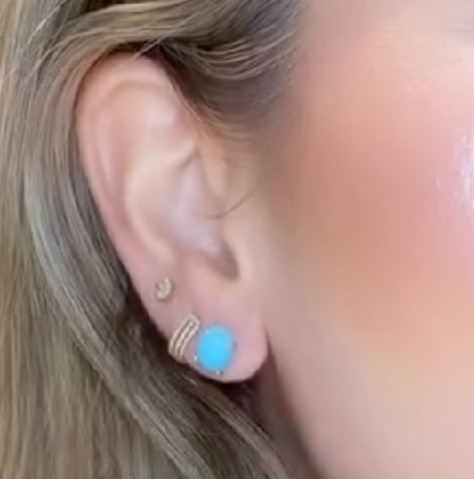 Studs De Turquesa