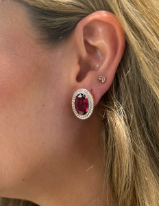 Aretes Turmalina Diamantes