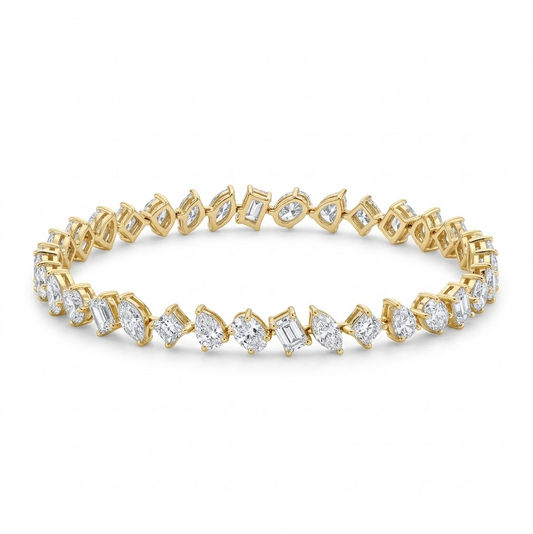 pulsera diamantes fancy shapes