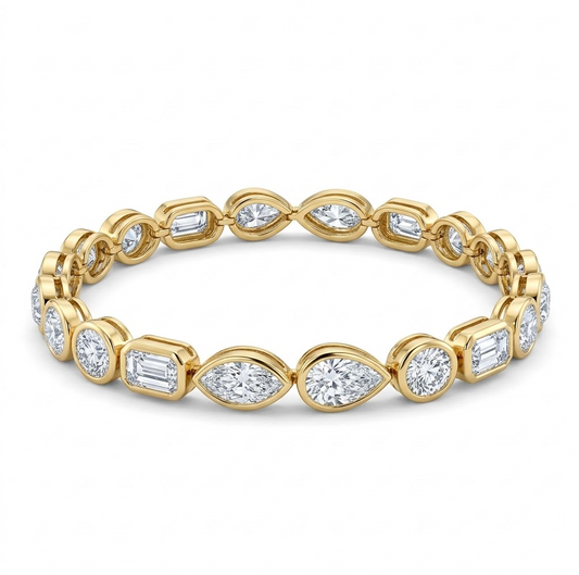 PULSERA FANCY SHAPES DIAMANTES