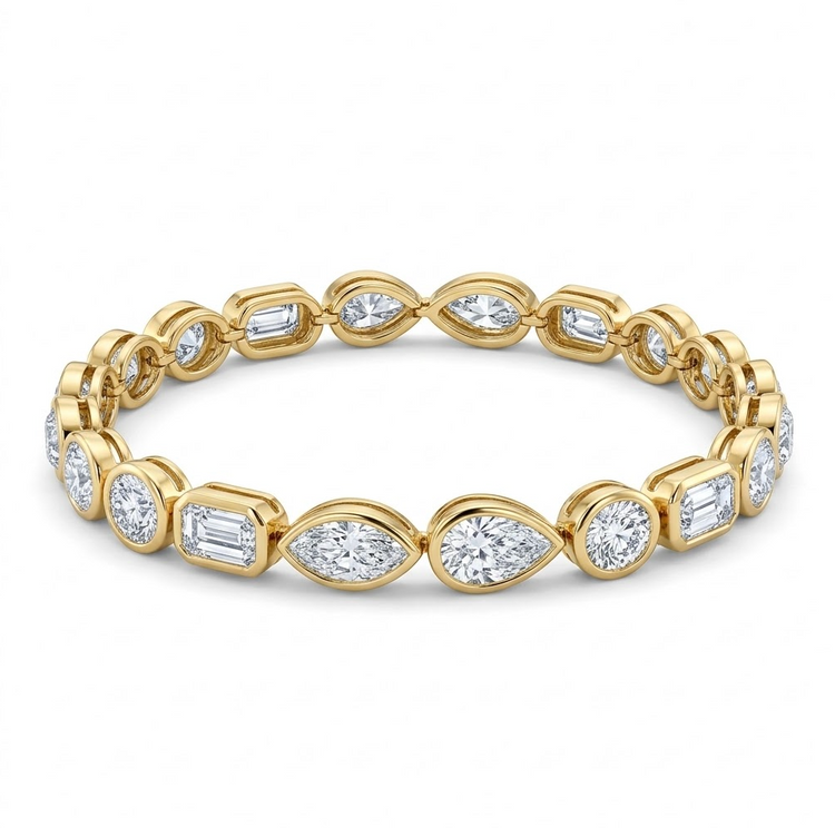 PULSERA FANCY SHAPES DIAMANTES