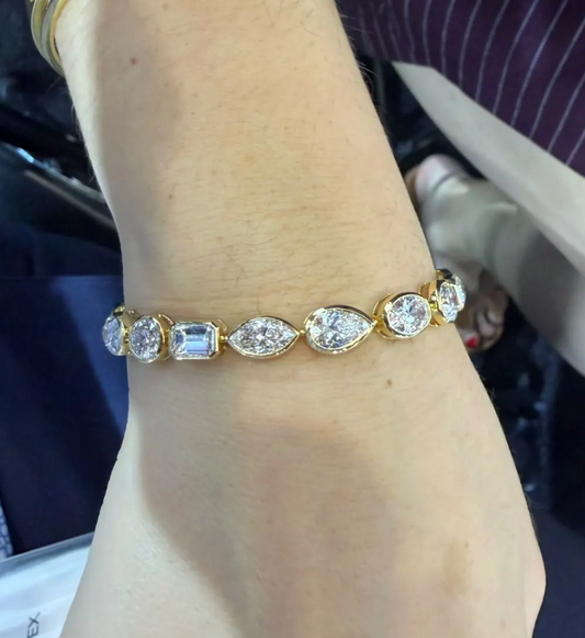 PULSERA FANCY SHAPES DIAMANTES